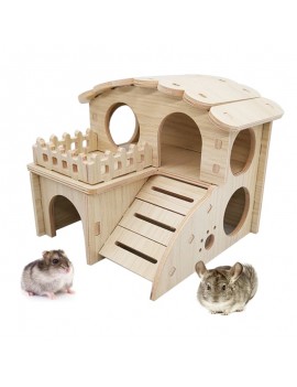 Wooden house for small rodents